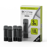 Expod Pro RP1 Refillable Pod - Clear Black (4 Stück)