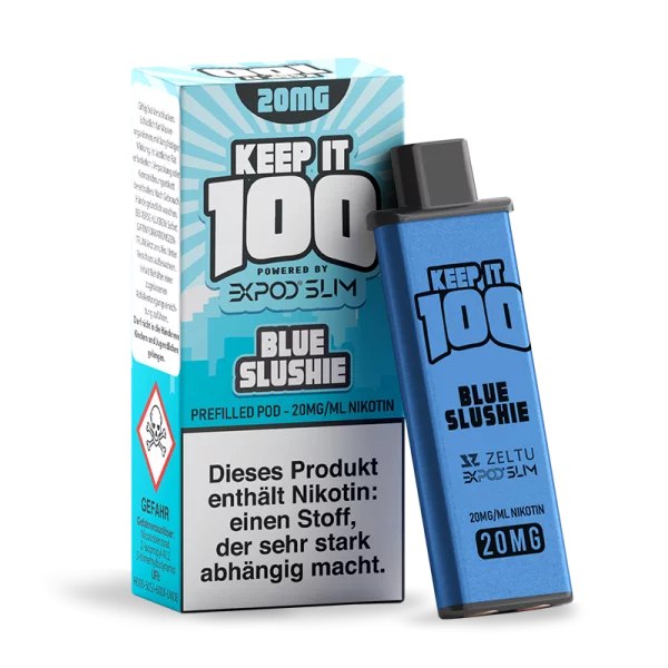 Expod Slim Prefilled Pod 2ml - Keep it 100 - Blue Slushie 20 mg/ml