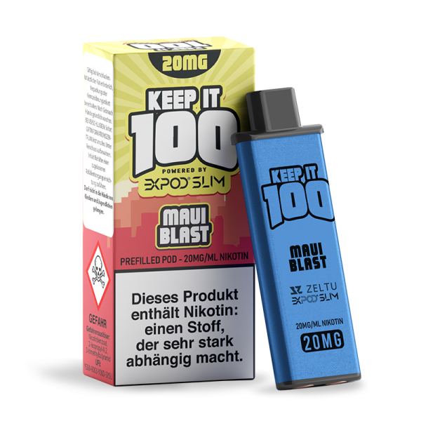 Expod Slim Prefilled Pod 2ml - Keep it 100 - Maui Blast