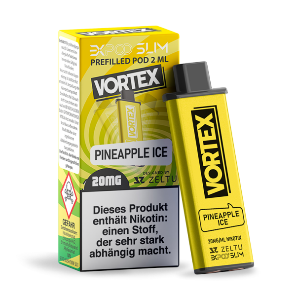 Expod Slim Prefilled Pod 2ml - Vortex - Pineapple Ice 10 mg/ml