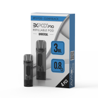 Expod Pro RP2 Refillable Pod - Clear Black (4 Stück)