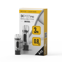 Expod Pro RP2 Refillable Pod - Clear White (4 Stück)
